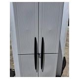 Tall Plastic Storage Cabinet, 27x15x69