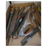 Hand Tools Including Hacksaw and Ras