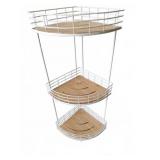 Three-Tier Corner Shelf, 13x10x28 Inches