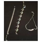 Three Costume Stainless Steel Bracelets