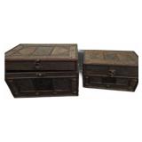 Wooden Decorative Boxes with Metal In