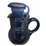 Blue Glass Pitchers