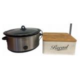 Bella Cucina Slow Cooker and Bread Box