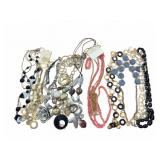 Costume Jewelry Lot Assorted Necklaces & More