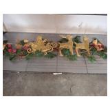 Christmas Garland with Gold Sleigh and Reinde
