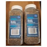 Kroger Black Pepper Coarse Ground, 2 Pack