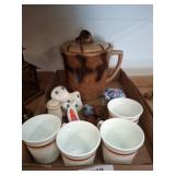 Corning Mugs and Assorted Ceramic Lot