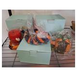 Halloween Candle Holder and Pumpkin Figurines