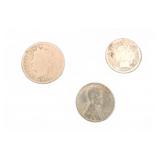 Three U.S. Coins: 1906 & 1902 Barber, 1943