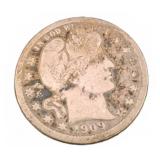 1909-d Barber Half Dollar Silver Coin