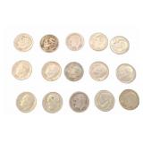 15 Roosevelt Dimes, Mixed Years