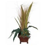Decorative Planter with Faux Foliage