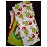 Grinch Dish Towels and Christmas Stocking