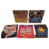 Five Assorted Hard Rock LP Records