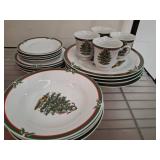 Candleglow & Holly Christmas Porcelain Set