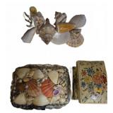 Three Decorative Keepsake Boxes