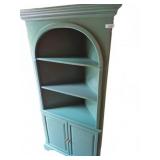 Green Wood Corner Cabinet 41x30x78