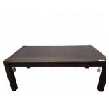 Dark Wood Rectangular Table, 48x24x18 Inches