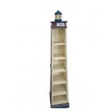Lighthouse Theme Wooden Shelf 10x10x45
