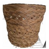 Handwoven Brown Wicker Basket