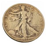 1937 Walking Liberty Half Dollar