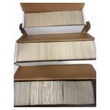 Baseball Trading Card Collection in Boxes
