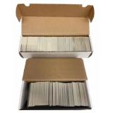 Baseball Trading Card Collection in Boxes