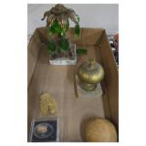 Lot with Cameo Pendant, Lamp, and More