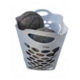 Basketballs in Plastic Basket