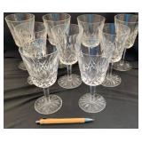 9 Waterford Crystal Goblets