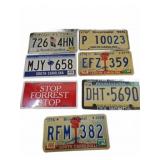 License Plate Collection, 6 Pieces