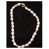 Freshwater Pearl Bracelet with 14K Clasp