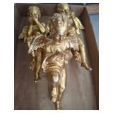 Gold-Tone Cherub Figurines