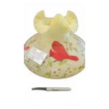 Vintage Piper Fenton Custard Glass Shade