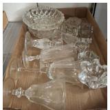 Pressed Glass Tableware Lot