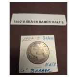 1902-O Silver Barber Half Dollar