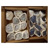 Boxed Collection of Raw Mineral Specimens