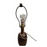 Rustic Barrel Base Table Lamp