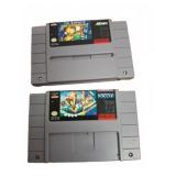2 SNES Game Cartridges