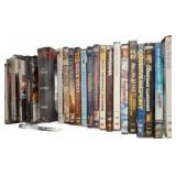 Box Lot of 26 Mixed Genre DVDs