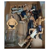 WWE Andre the Giant Glass & Wrestling Figures