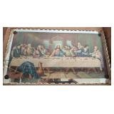 Framed Last Supper Print, 16"ï¿½9"