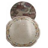 Two Decorative Ceramic Plates Assortment