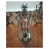 Wrought Iron Chandelier, 50in Tall