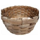 Round Woven Wooden Basket