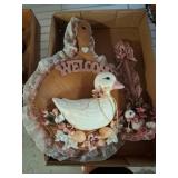 Ceramic Welcome Wall Decor With Duck Motif