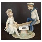Lladro Porcelain Seesaw Figurine