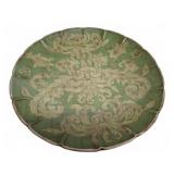 Green Porcelain Decorative Plate
