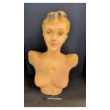 LUBï¿½ Paris Female Plaster Mannequin Bust