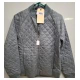 Columbia Quilted Gray Jacket, Size M